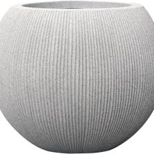 11.8 H x 14.5" Dia (10" Pot Opening) Resin Beige Round Planters for Outdoor Plants, Plastic Flower Pot for Indoor and Outdoor Plants, Plant Pot with Drainage Holes and Plug for Home Patio Garden